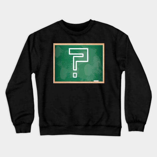 Chalkboard 2 Crewneck Sweatshirt by Orchid's Art